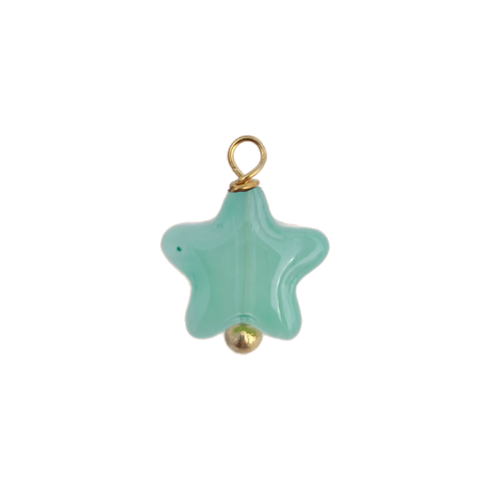 Green star charm