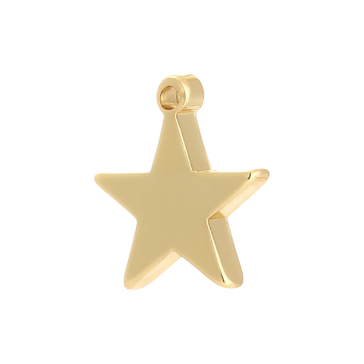 Small gold star charm