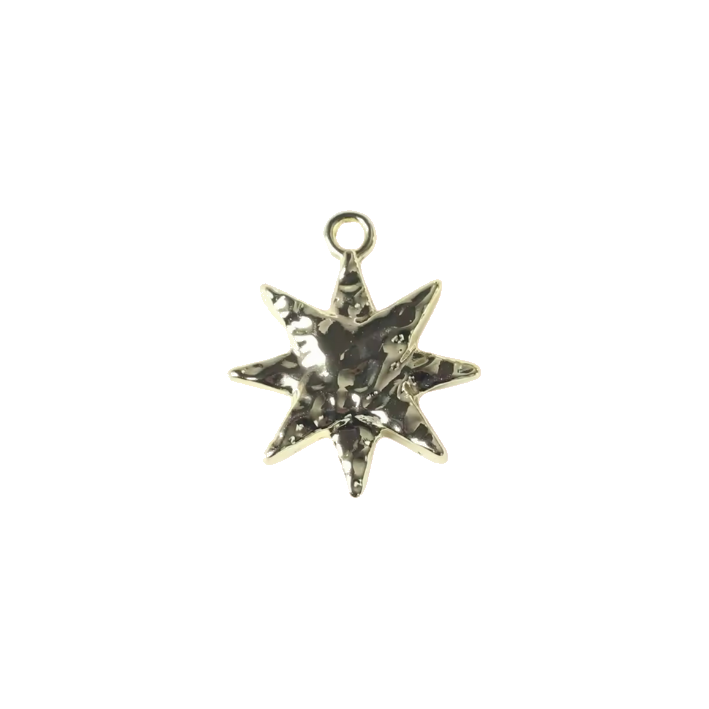 gold y2k star charm