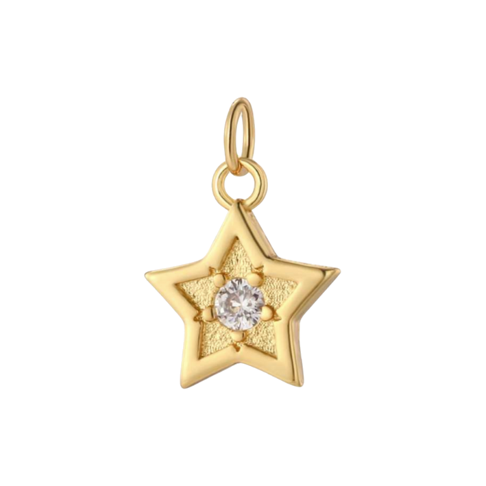 Petit diamond star charm