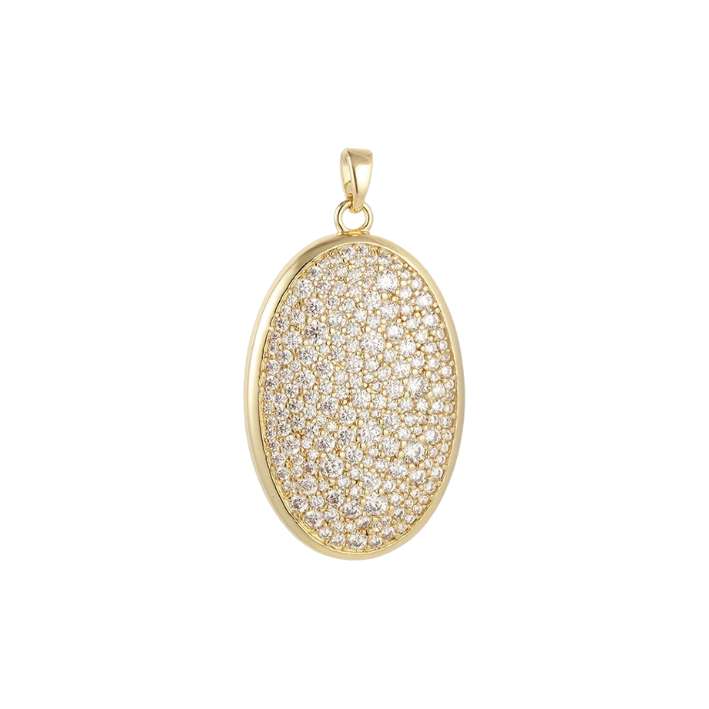 all diamond 
pendant charm