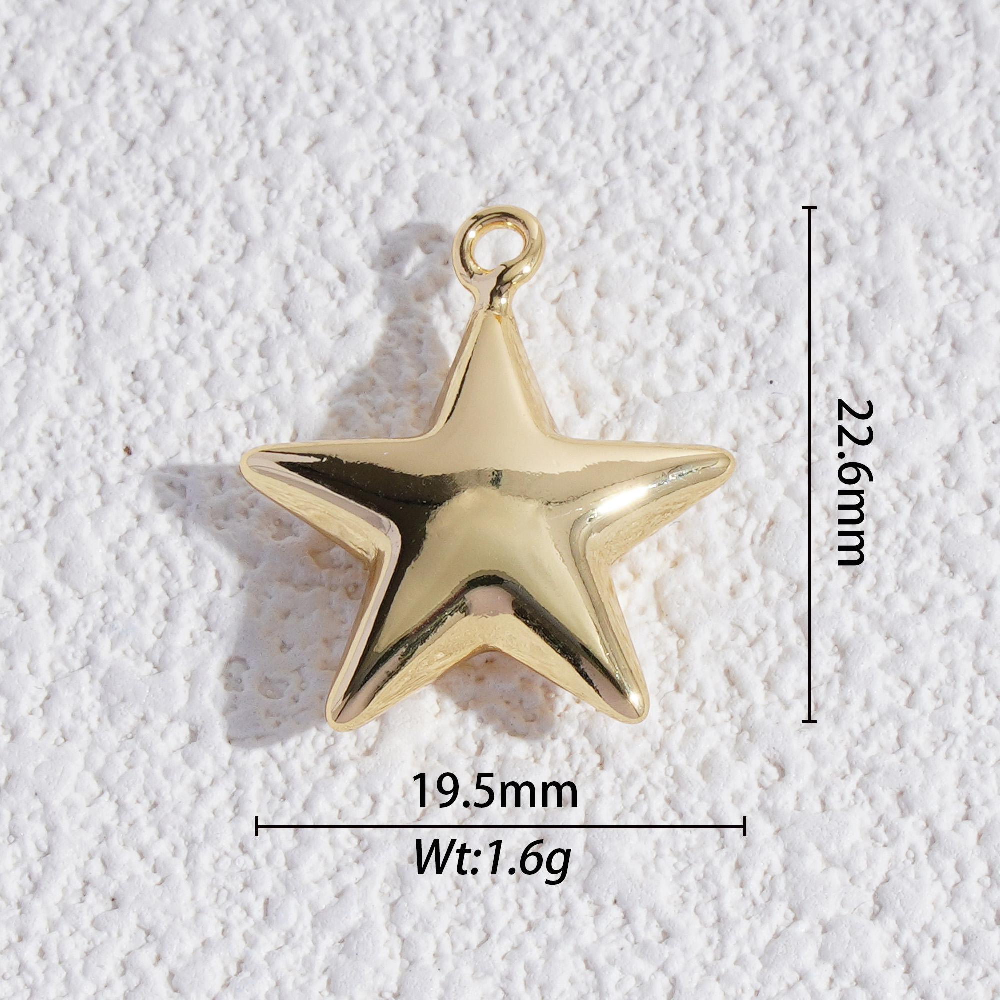 pluffy star charm