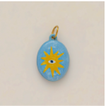 Sunlit Blue Eye Oval charm