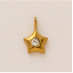 Golden Starburst Diamond charm