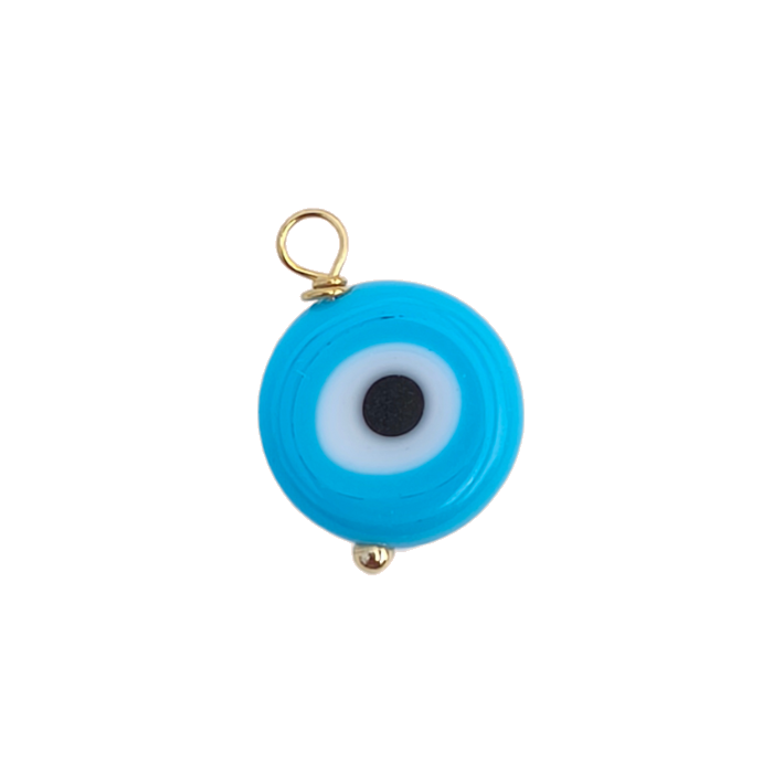 Blue evil eye charm