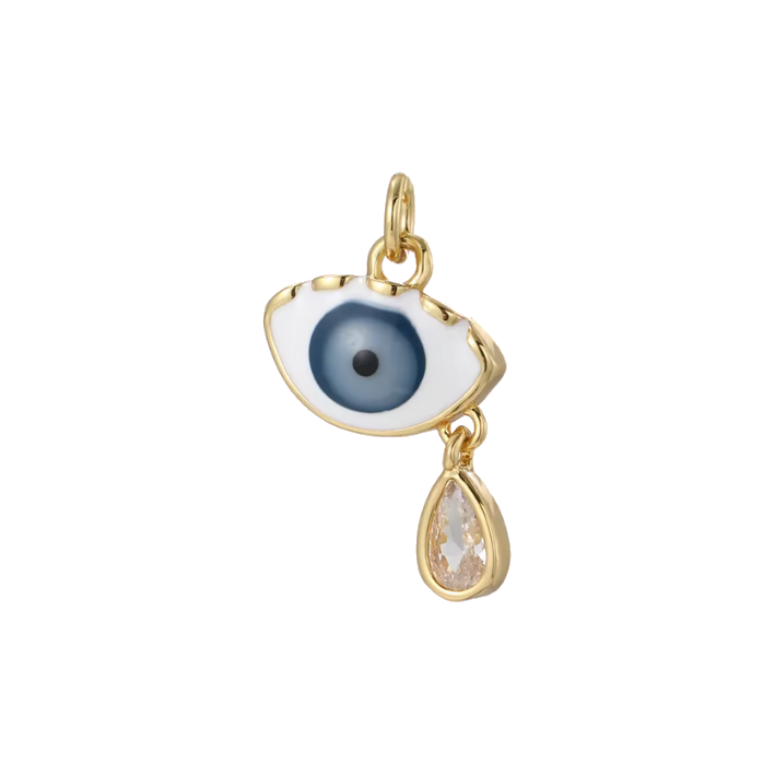 Evil eye drop charm