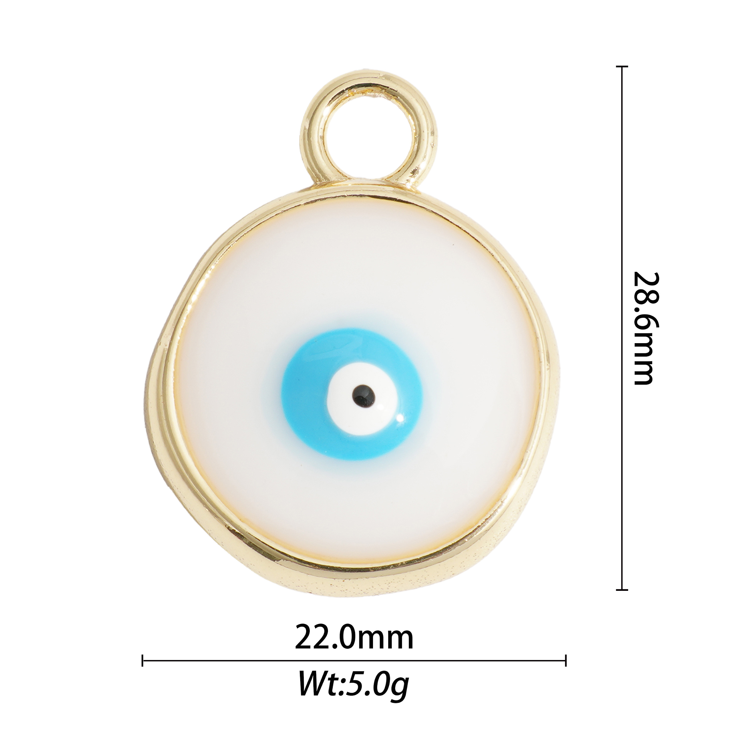evil eye with lashes charm