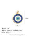 Evil Eye Enamel charm