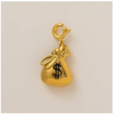 Money Dollar Bag charm