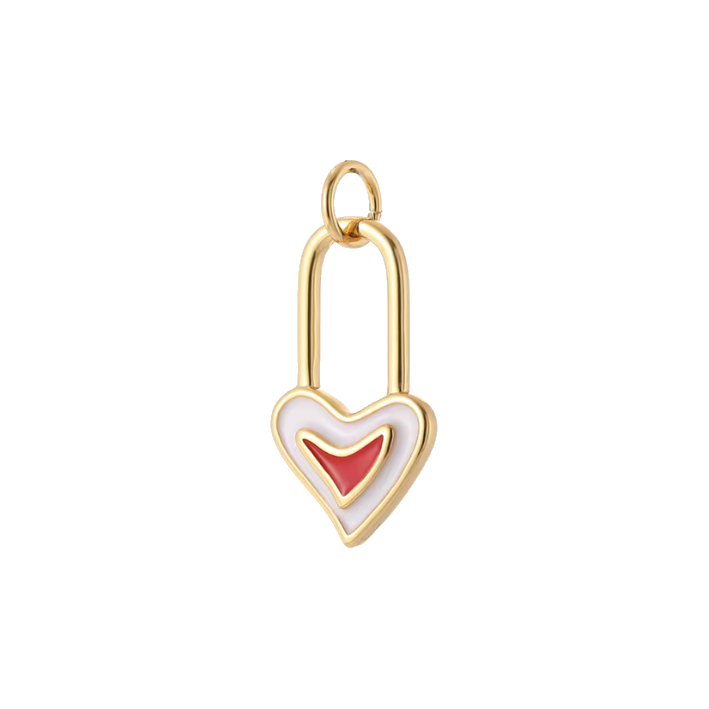Heart clip charm