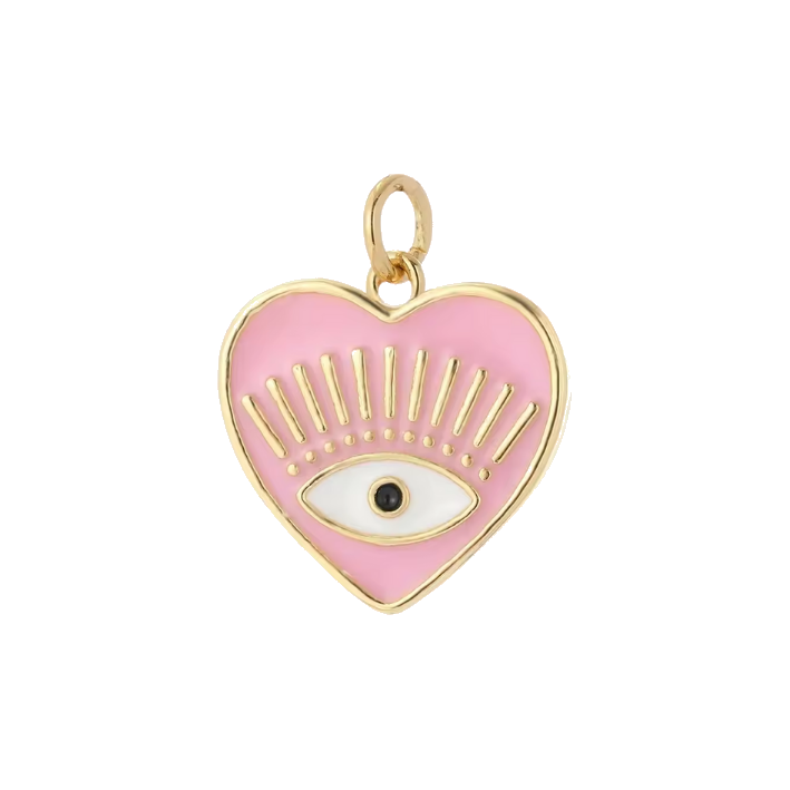 Pink eye charm