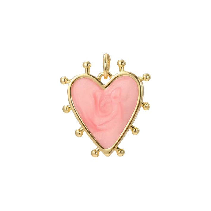 Heart dot charm