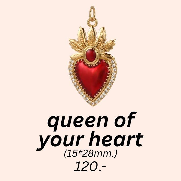 Queen of your heart charm