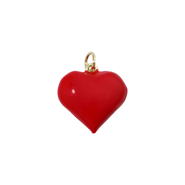Madly red heart charm