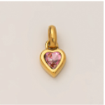 Golden Heart Jewel charm