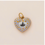 Smiley Cat Lover Heart charm