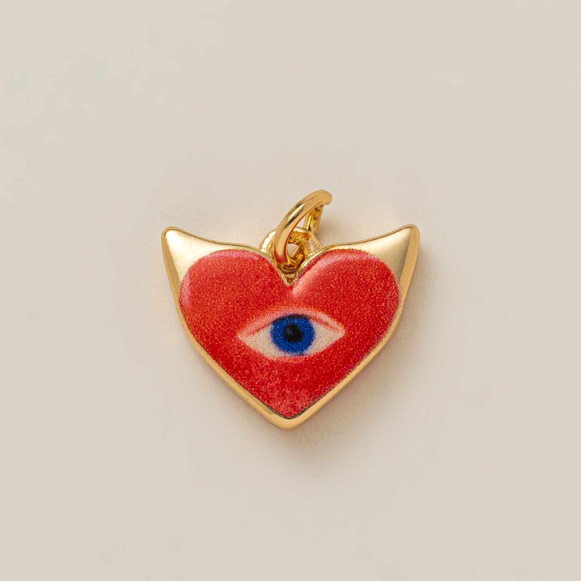 Eye of Love Devil Heart charm