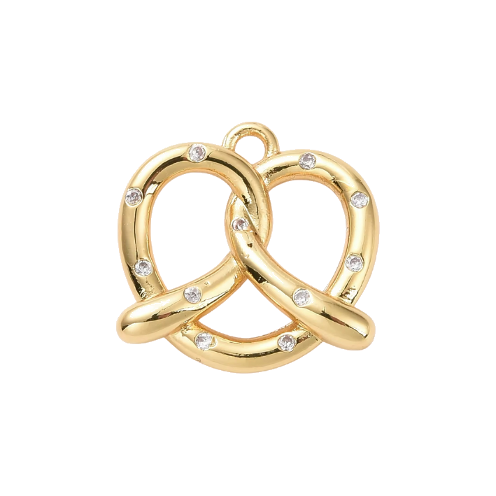 diamond pretzel charm