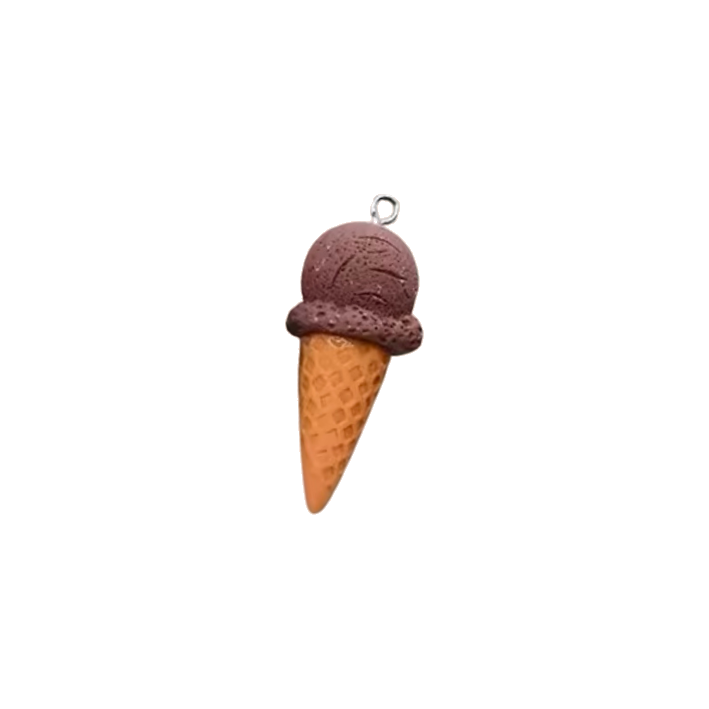 chocolate ice-cream charm