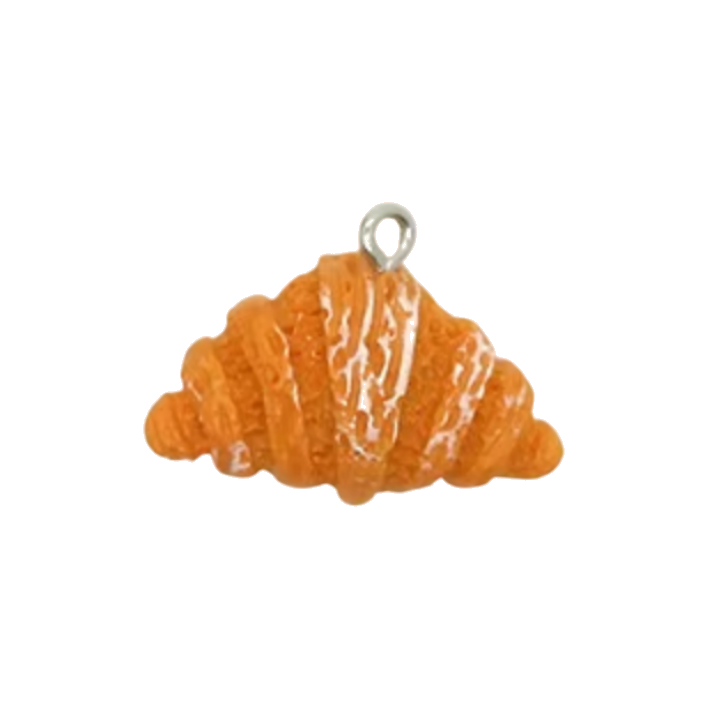 croissant resin charm