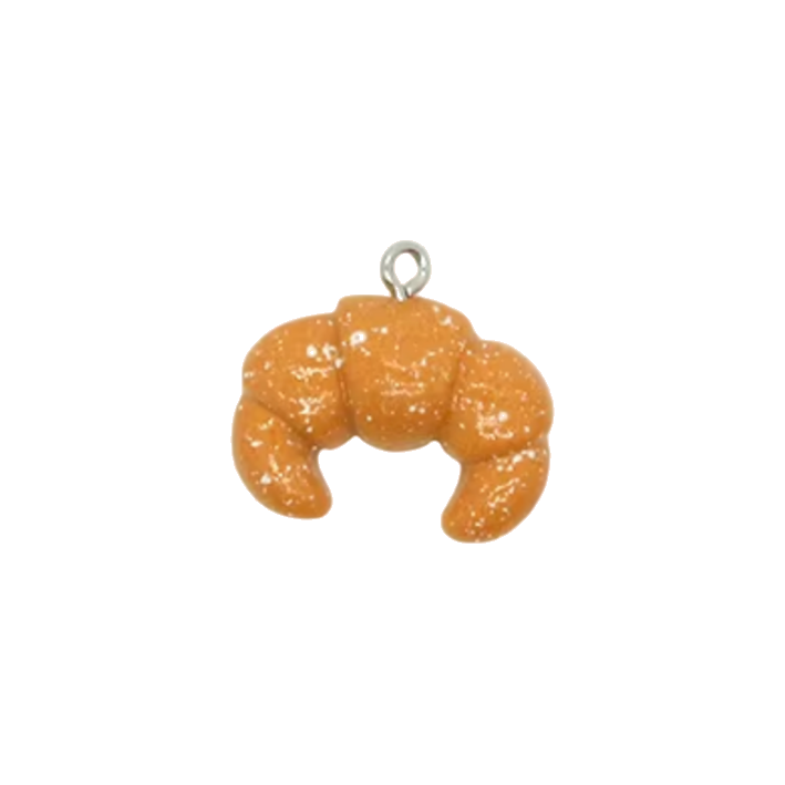 bend croissant resin charm