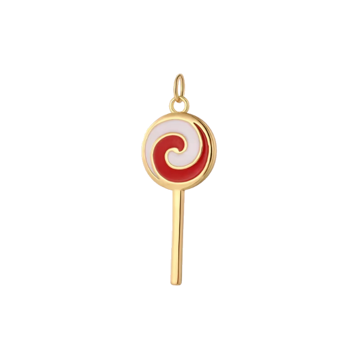 red lollipop charm