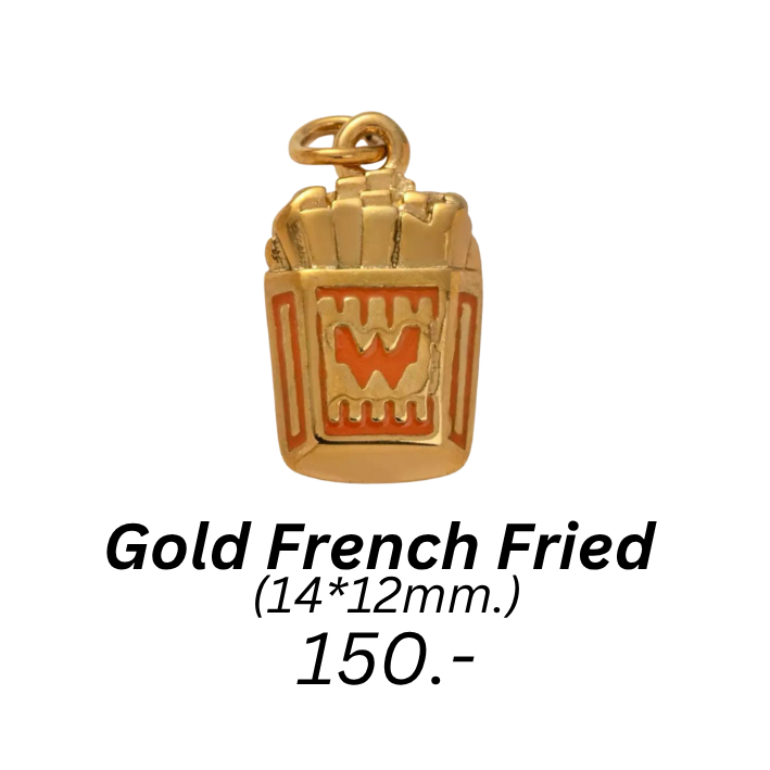 Gold French Fried charm
