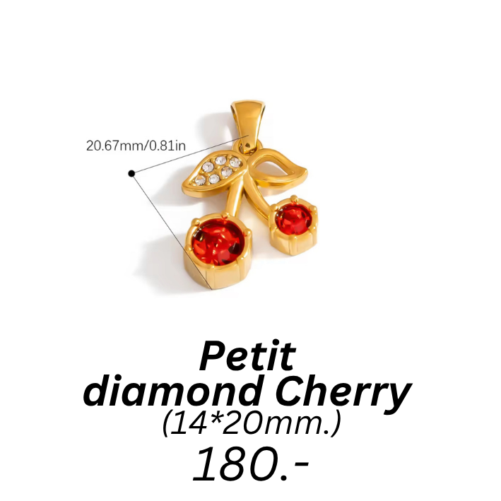 Petit 
diamond Cherry charm
