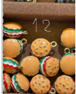Hamburger charm
