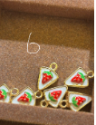 Strawberry cheese cake charm