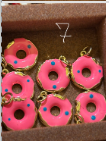 Pinky Donut charm