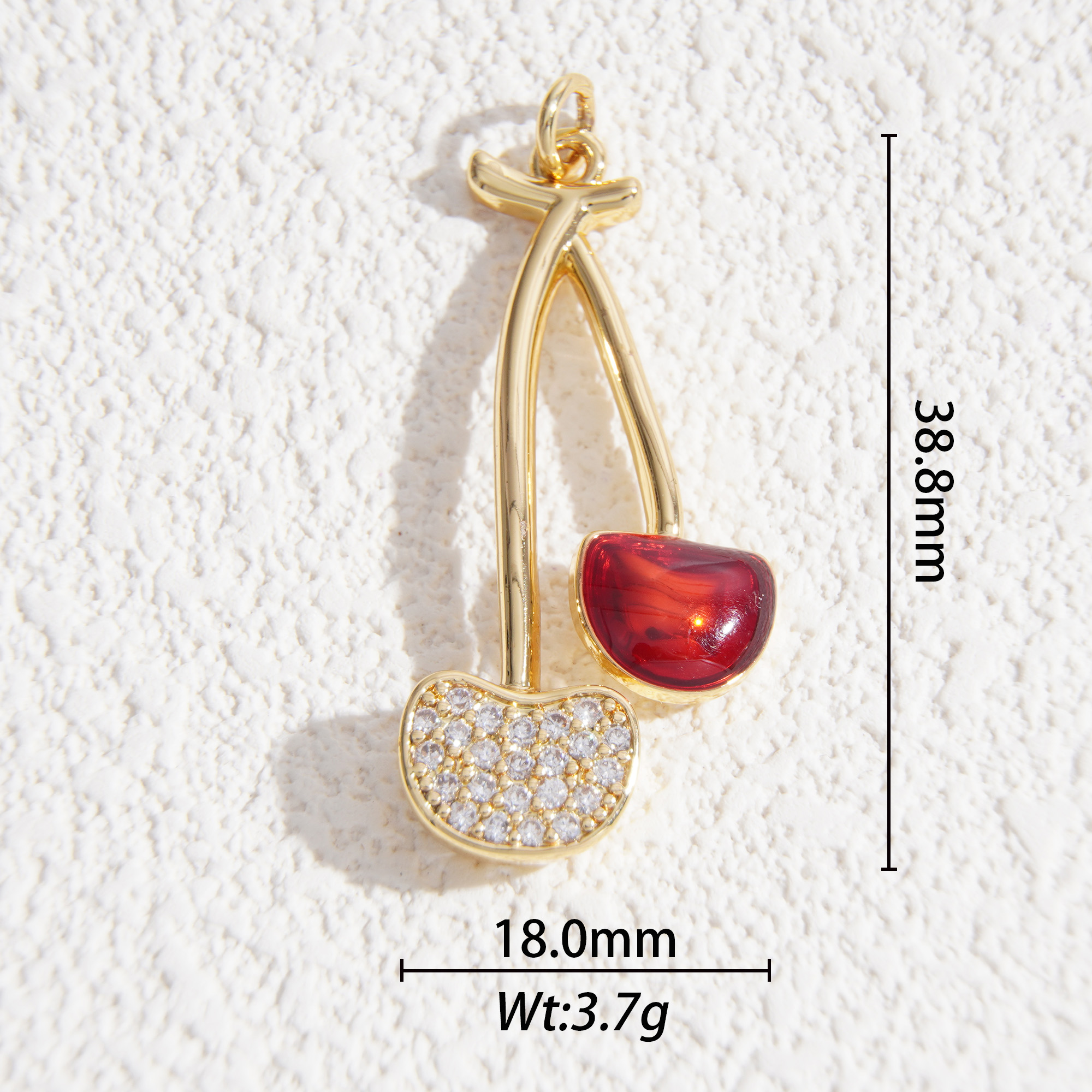 long stem cherry charm