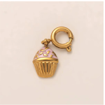 Pink Cupcake Stl. charm