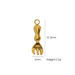 Gold Fork charm