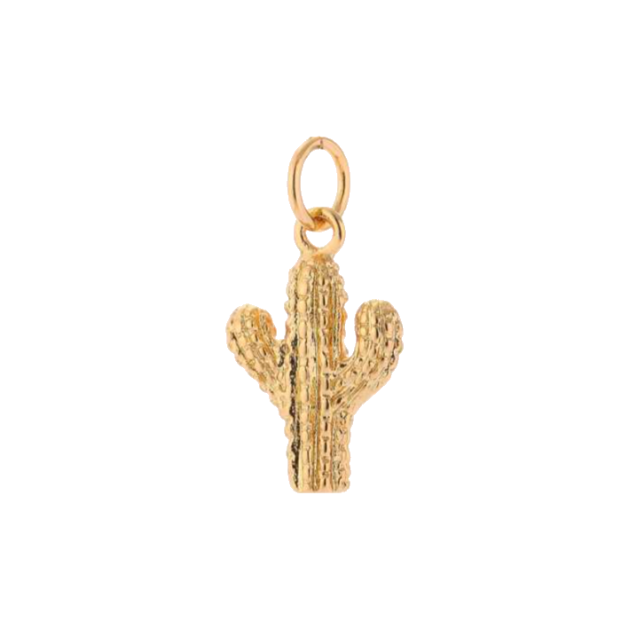 Cactus gold charm