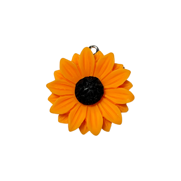 yellow daisy charm