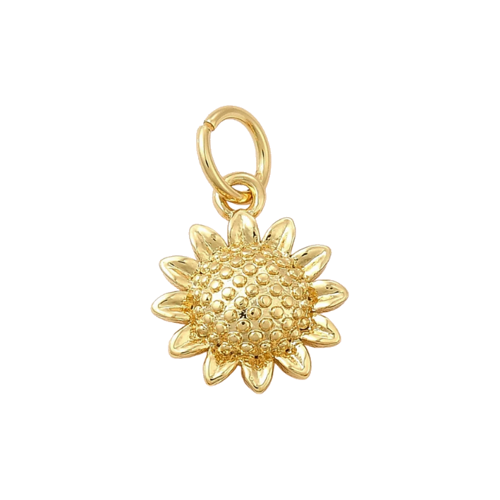 shining sunflower charm