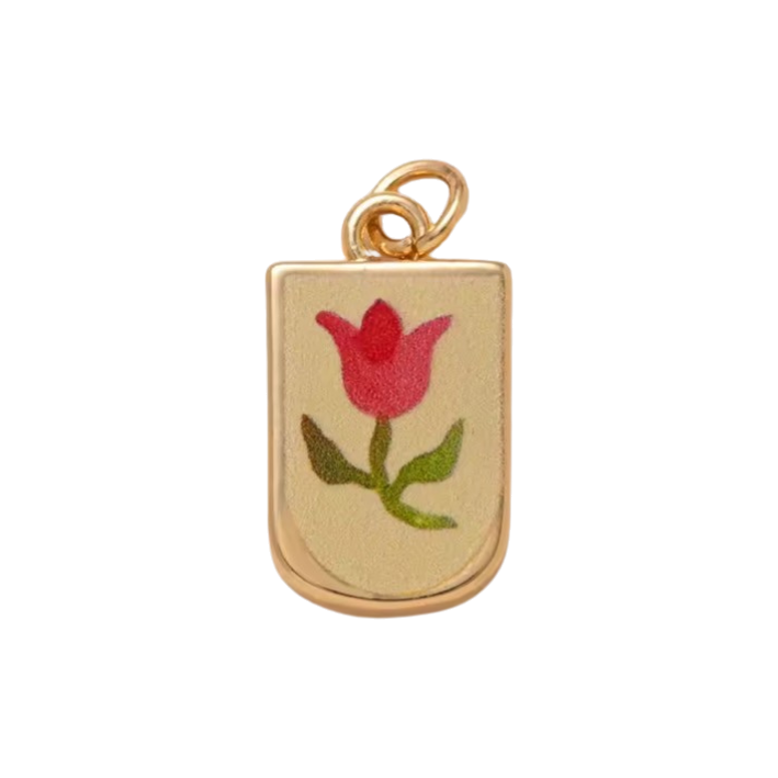 Tulip pendent charm