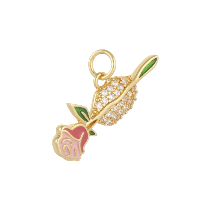 rose in lips charm