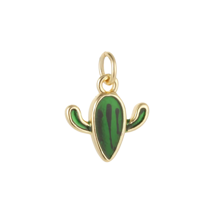 muscle cactus charm