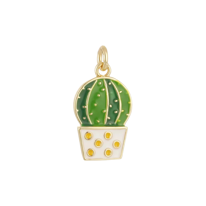 cactus pot charm