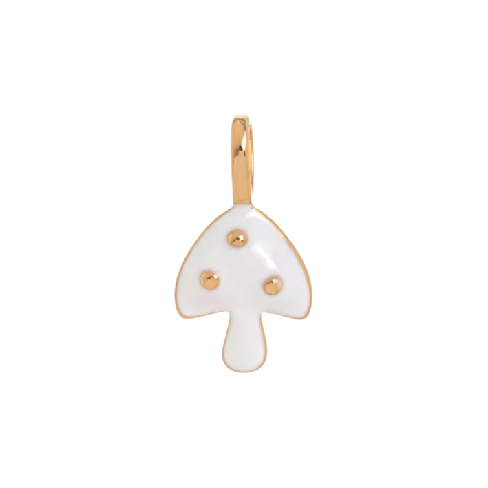 white mushroom charm