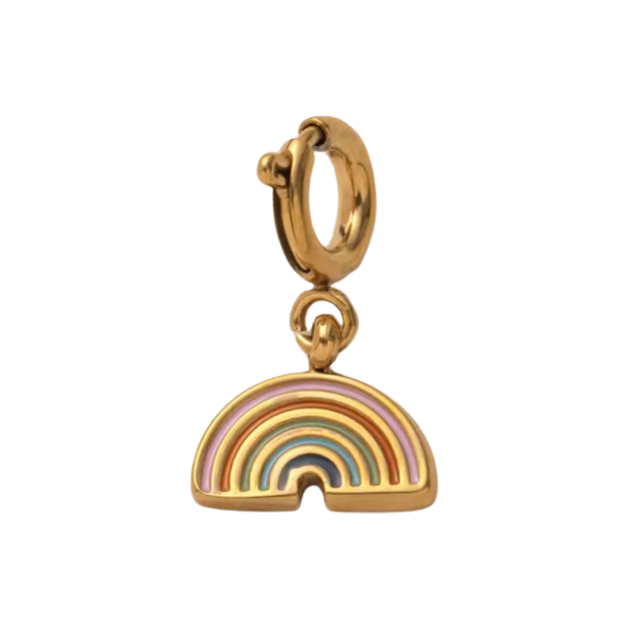 gold rainbow charm