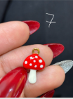 Red mushroom charm