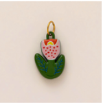 Pink Dot Tulip charm