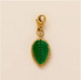 Emerald Leaf charm