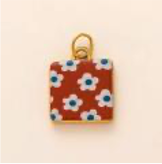 Daisy Flower Patchwork Square charm