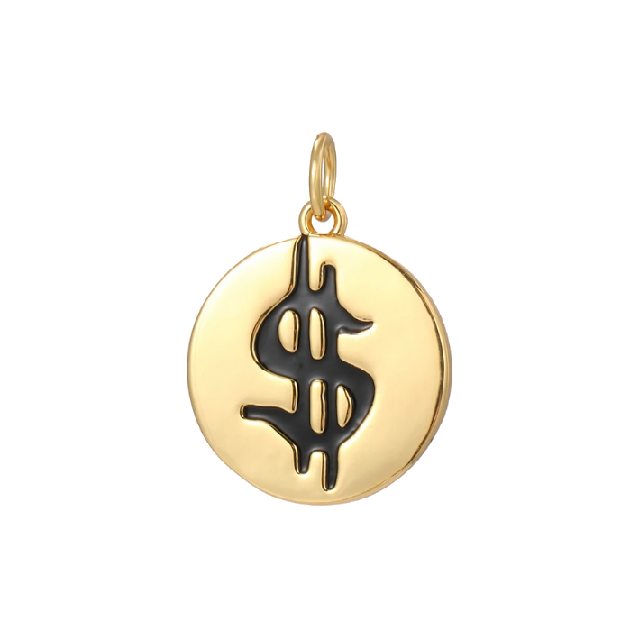 dollar pendant charm