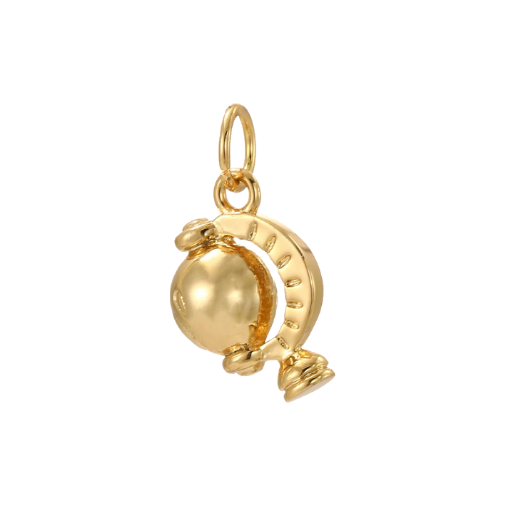 gold globe charm
