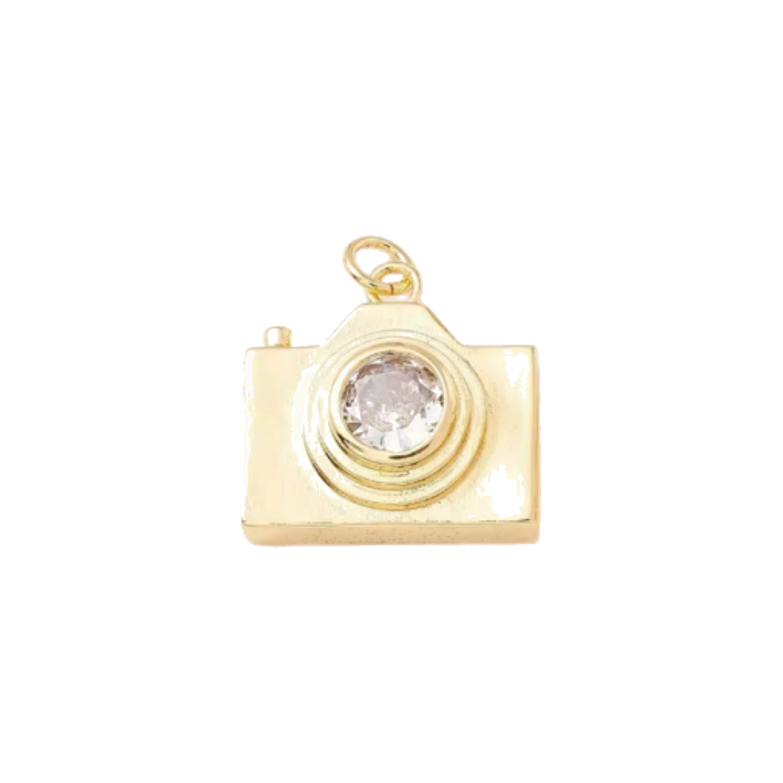 diamond camera charm